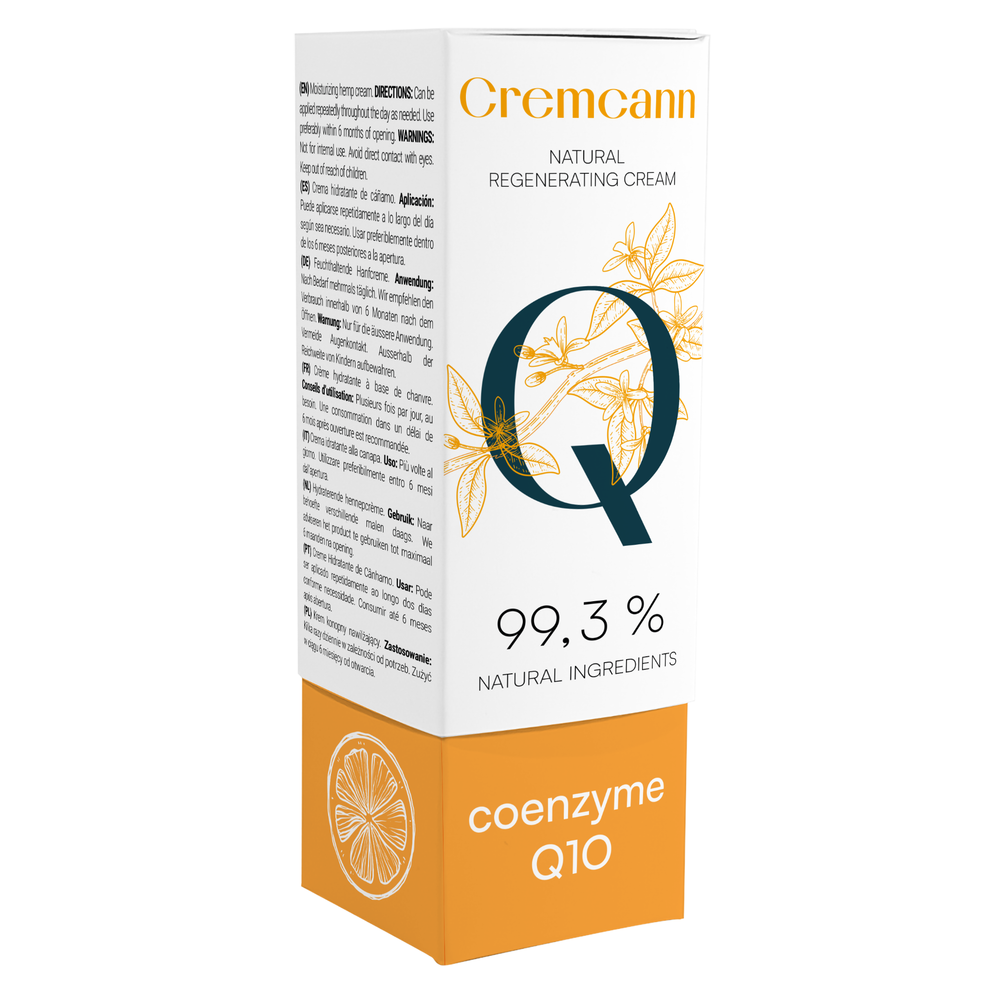 Cremcann Q10 Ansiktskräm – Återfuktande kräm med Q10 | Annabis Sverige