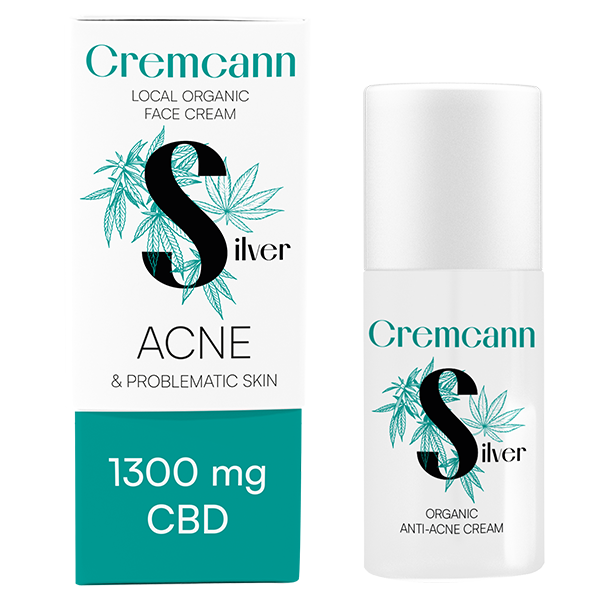 Cremcann Silver CBD Ansiktskräm – 1300 mg CBD | För balanserad hud | Annabis Sverige